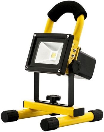 Avide LED Lampe de chantier portable rechargeable Flood Light 120° NW 4000K 10W ABRFLNW-10W 550lm 2
