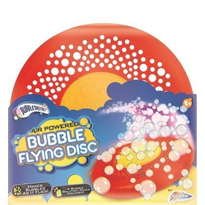 Grafix Bubble flying disc Ø25cm. Frisbee met bellen - Gooi en zie honderden bellen