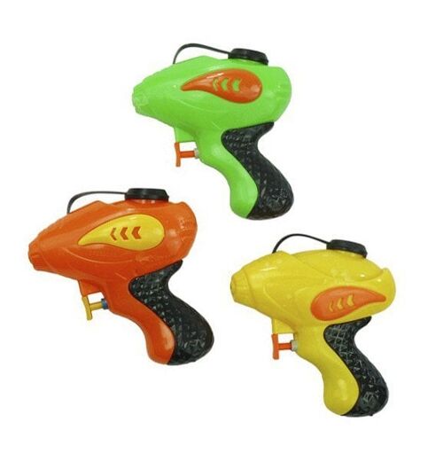 Waterpistool 12cm leverbaar in verschillende kleuren