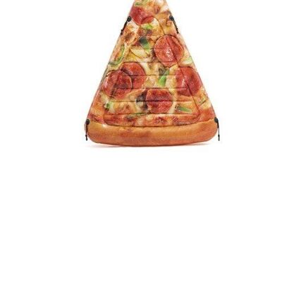 Intex pizzapunt drijfmat luchtbed opblaasbaar 175x145cm