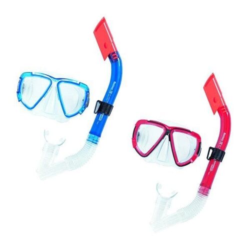 Bestway HydroSwim duikbril+ snorkel set Blackstripe assorti kleur