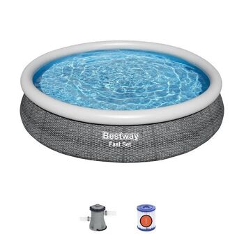 Piscine Bestway FastSet 366x76cm avec pompe de filtration 2