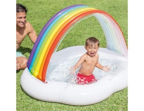 Intex regenboog op wolk zwembad 142x119cm