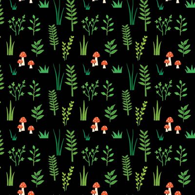 Woodland Pattern Postcard