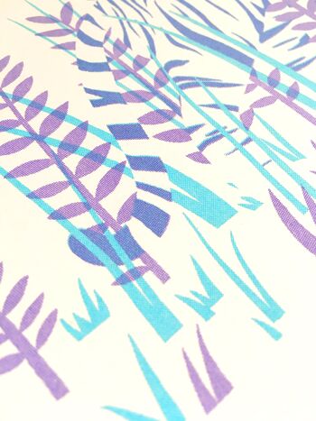 Tigre dans l'herbe Risograph Print 3