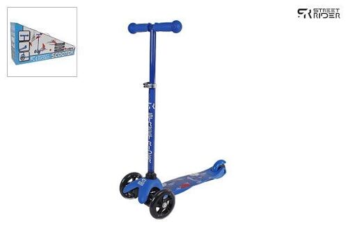 Street Rider 3-wiel step met verstelbaar stuur abec 7 blauw