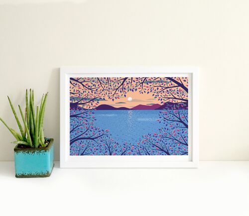 A View Through the Trees Giclee Print (A4 size)