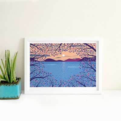 A View Through the Trees Giclee Print (A4 size)