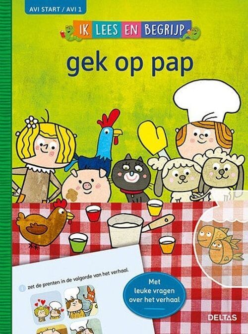 Deltas Ik lees en begrijp - Gek op pap (AVI start/AVI 1)