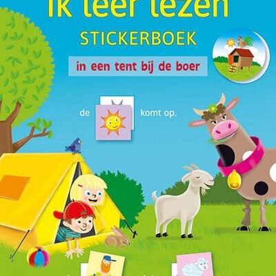 Deltas Ik leer lezen Stickerboek In een tent bij de boer AVI M3/AVI 1