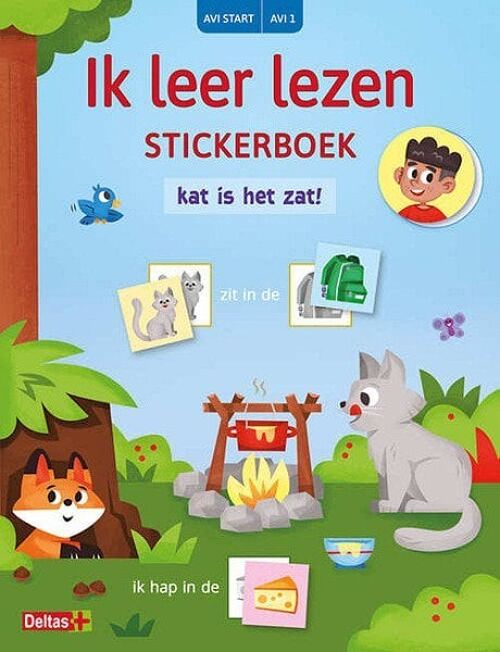Deltas Ik leer lezen Stickerboek - Kat is het zat! (AVI START / AVI 1)