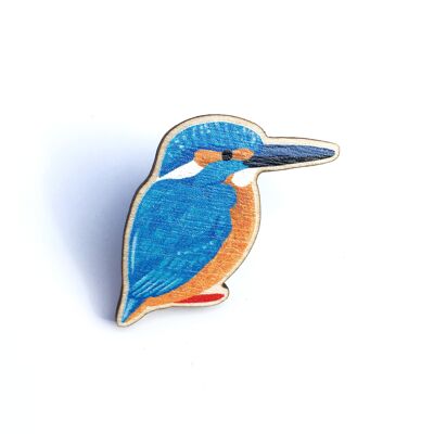 Kingfisher Wooden Pin