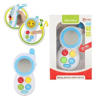 Toi Toys Little Stars Baby phone avec miroir + lumière et son