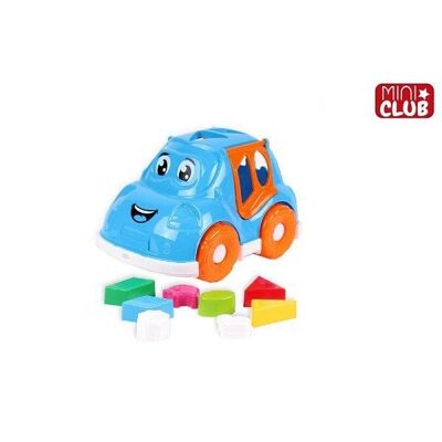 Mini Club vormenstoof auto 25,5x17x15,5cm blauw