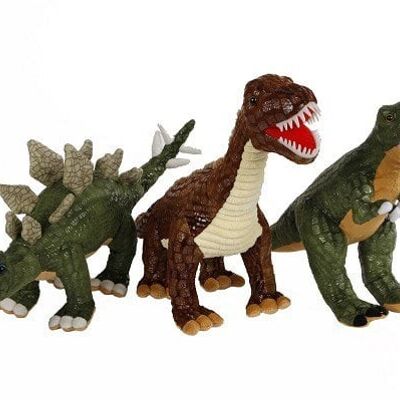 DinoWorld dinosaurus pluche met plastic tanden 50-60cm