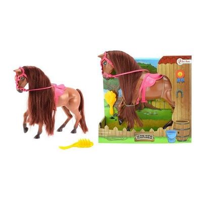 Toi Toys Sofie paradijs paard donker bruin in open doos
