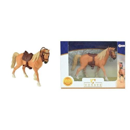 HORSES PRO Bruin paard met zadel