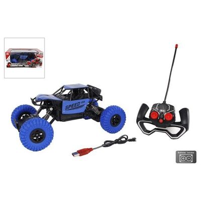 RC off-road auto 1:14 met accu 3,7volt blauw