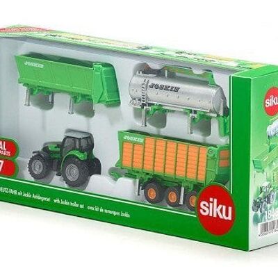 Siku 1848 Tractor Deutz met Joskin set