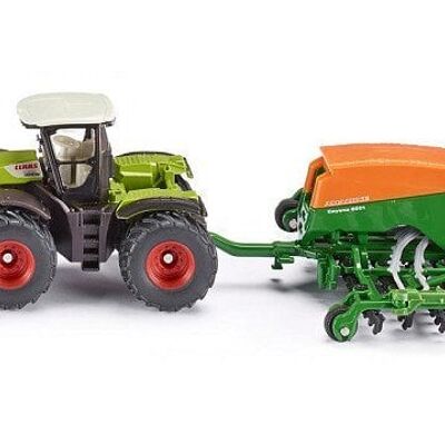 Siku 1826 Claas Xerion tractor met Cayena zaaimachine