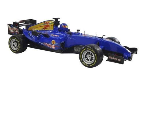 Formule 1 raceauto pullback blauw met licht en geluid 48cm