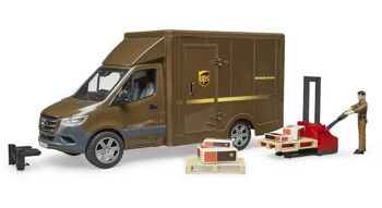 Bruder Mercedes Benz Sprinter UPS + figurine et accessoires