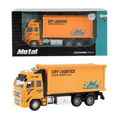 Toi Toys Container vrachtwagen 1:38 pull back