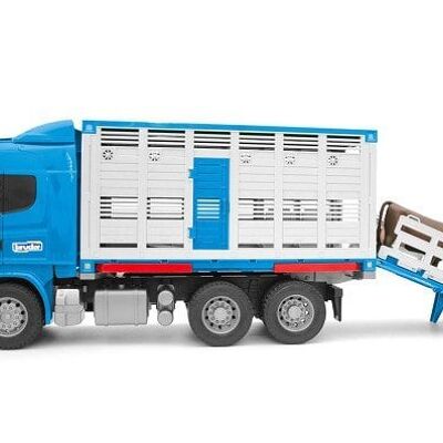 Bruder Scania veetransportwagen met koe