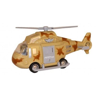 Helikopter frictie met licht en geluid 20cm