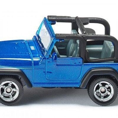 Siku 1342 Jeep Wrangler 76x33x32mm blauw
