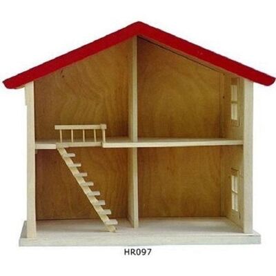 Poppenhuis hout HR097 35x47x52cm