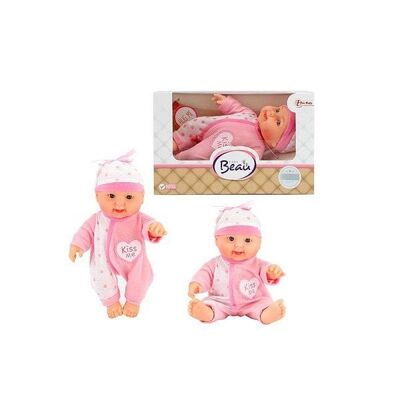 Toi Toys BEAU Babypop -Kiss me-met mutsje 22,5cm in doos