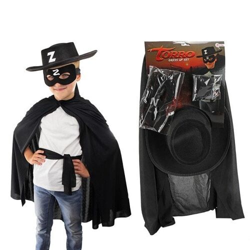 Toi Toys Verkleedset Zorro met hoed masker en cape