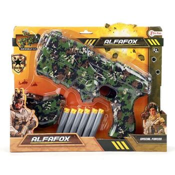 Toi Toys Alfafox Pistolet militaire avec 6 flèches en mousse