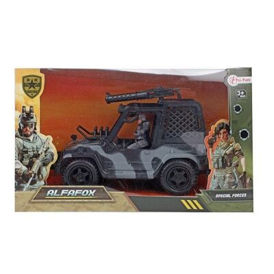 Toi Toys Alfafox Jeep + militair figuur