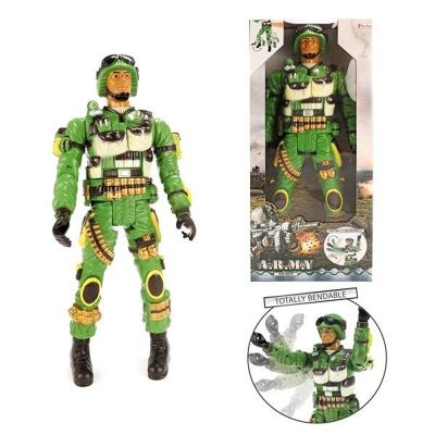 Toi Toys Army soldaat beweegbaar 43cm