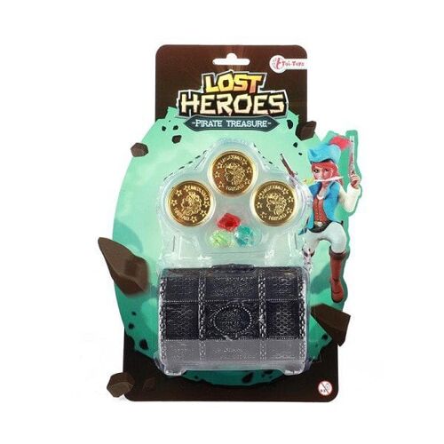 Toi Toys Lost Heroes Schatkist Piraat met munten en diamanten