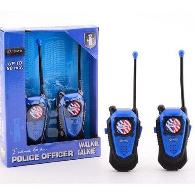 John Toy Politie walkie talkie +/- 80 mtr bereik