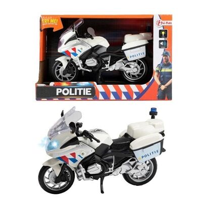 Toi Toys Politiemotor met licht en geluid 1:20