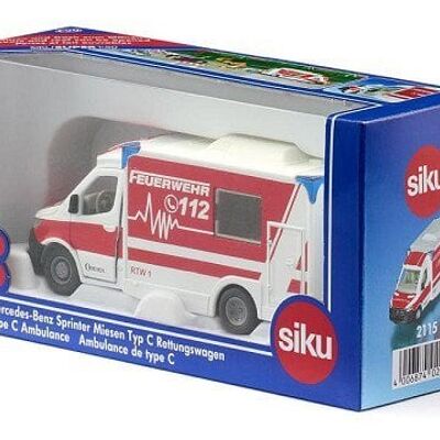 Siku 2115 Mercedes Sprinter Ambulance (Duits) 127x50x55mm