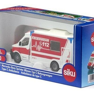 Siku 2115 Mercedes Sprinter Ambulance (Duits) 127x50x55mm