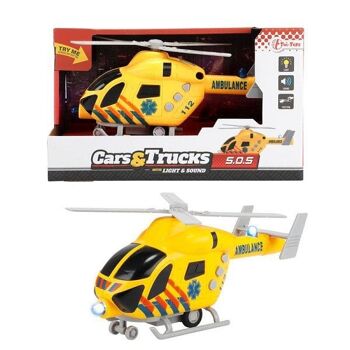 Toi Toys Cars&Trucks Trauma Hélicoptère Ambulance + lumière et son