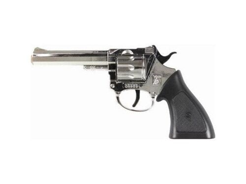 Wicke pistool Rodeo 198mm, 100 shots, chroom, verpakt in doos