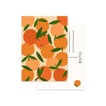 Ansichtkaart sinaasappels patroon 1