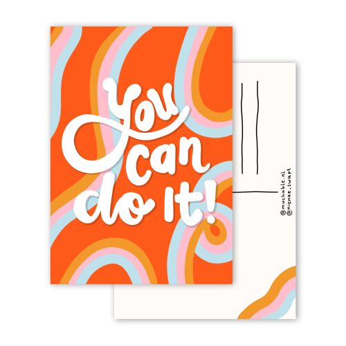 Ansichtkaart you can do it muchable x nienke_swapt