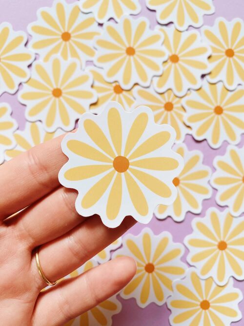 Die cut vinyl sticker - cute daisy flower / Muchable