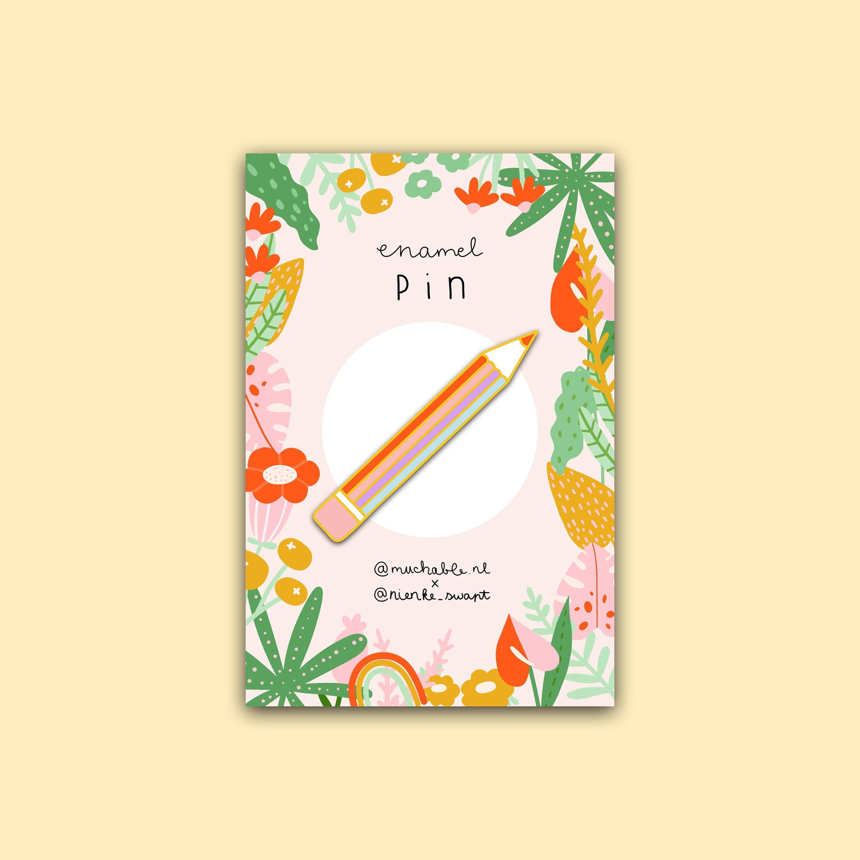 Harte Emaille-Pin potlood muchable x nienke_swapt