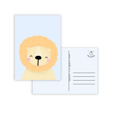 Carta pastello leeuw kinderen