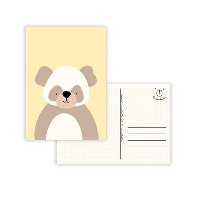 Pastell-Panda-Karte, Kinder