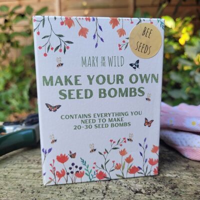 Haga su propio kit de bombas de semillas aptas para las abejas